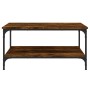 Mesa de centro madera de ingeniería roble ahumado 80x80x40 cm de vidaXL, Mesas de centro - Ref: Foro24-832840, Precio: 61,24 ...