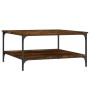 Mesa de centro madera de ingeniería roble ahumado 80x80x40 cm de vidaXL, Mesas de centro - Ref: Foro24-832840, Precio: 61,24 ...