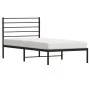 Bettgestell mit schwarzem Metallkopfteil 100x190 cm von vidaXL, Betten und Lattenroste - Ref: Foro24-352313, Preis: 64,12 €, ...