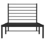 Bettgestell mit schwarzem Metallkopfteil 100x190 cm von vidaXL, Betten und Lattenroste - Ref: Foro24-352313, Preis: 64,12 €, ...