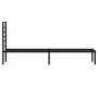 Bettgestell mit schwarzem Metallkopfteil 100x190 cm von vidaXL, Betten und Lattenroste - Ref: Foro24-352313, Preis: 64,12 €, ...