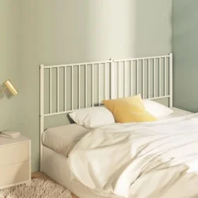 Cabecero de metal blanco 150 cm de vidaXL, Cabeceros y pies de cama - Ref: Foro24-350965, Precio: 30,17 €, Descuento: %