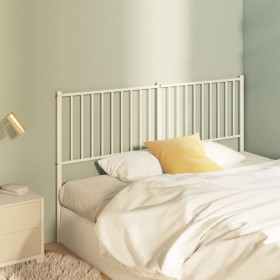 White metal headboard 150 cm by vidaXL, Headboards and footboards - Ref: Foro24-350965, Price: 30,61 €, Discount: %