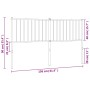 Cabecero de metal blanco 150 cm de vidaXL, Cabeceros y pies de cama - Ref: Foro24-350965, Precio: 30,61 €, Descuento: %