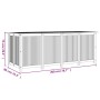 Caja de almacenaje de jardín madera maciza acacia 200x80x75 cm
