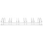 Bicycle rack for 6 galvanized steel bicycles by vidaXL, Bases and supports for storing bicycles - Ref: Foro24-154421, Price: ...