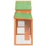 Solid brown pine wood hutch 185.5x60.5x109.5 cm by vidaXL, Cages and habitats for small animals - Ref: Foro24-172276, Price: ...