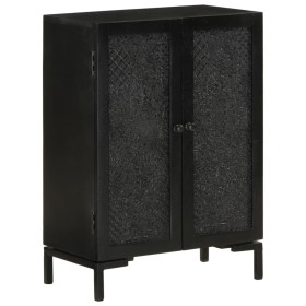 Iron and solid black mango wood sideboard 55x30x77 cm by vidaXL, Sideboards - Ref: Foro24-351645, Price: 121,05 €, Discount: %