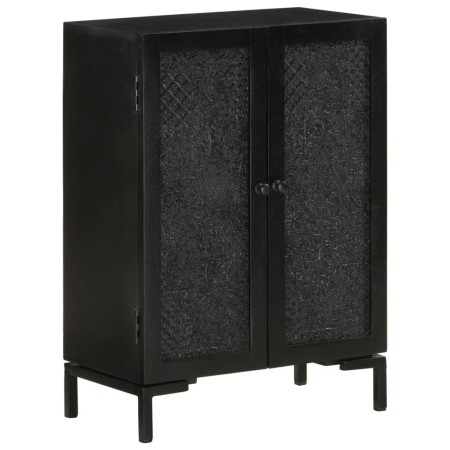Iron and solid black mango wood sideboard 55x30x77 cm by vidaXL, Sideboards - Ref: Foro24-351645, Price: 121,05 €, Discount: %
