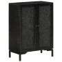 Iron and solid black mango wood sideboard 55x30x77 cm by vidaXL, Sideboards - Ref: Foro24-351645, Price: 121,05 €, Discount: %