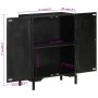 Iron and solid black mango wood sideboard 55x30x77 cm by vidaXL, Sideboards - Ref: Foro24-351645, Price: 121,05 €, Discount: %