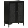 Iron and solid black mango wood sideboard 55x30x77 cm by vidaXL, Sideboards - Ref: Foro24-351645, Price: 121,05 €, Discount: %
