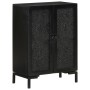 Iron and solid black mango wood sideboard 55x30x77 cm by vidaXL, Sideboards - Ref: Foro24-351645, Price: 121,05 €, Discount: %