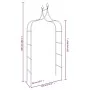 Gartenbögen 2 Stück aus schwarzem Stahl 120x38x260 cm von vidaXL, Pergolen, Bögen und Gartenspaliere - Ref: Foro24-319349, Pr...