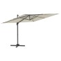 Hängender Sonnenschirm mit sandweißer Aluminiumstange 300 x 300 cm von vidaXL, Sonnenschirme - Ref: Foro24-319911, Preis: 243...