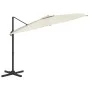 Hängender Sonnenschirm mit sandweißer Aluminiumstange 300 x 300 cm von vidaXL, Sonnenschirme - Ref: Foro24-319911, Preis: 243...