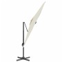 Hängender Sonnenschirm mit sandweißer Aluminiumstange 300 x 300 cm von vidaXL, Sonnenschirme - Ref: Foro24-319911, Preis: 243...