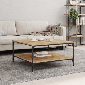 Sonoma oak engineered wood coffee table 80x80x40 cm by vidaXL, Coffee table - Ref: Foro24-832839, Price: 53,36 €, Discount: %
