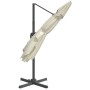 Hängender Sonnenschirm mit sandweißer Aluminiumstange 300 x 300 cm von vidaXL, Sonnenschirme - Ref: Foro24-319911, Preis: 243...