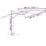 Hängender Sonnenschirm mit sandweißer Aluminiumstange 300 x 300 cm von vidaXL, Sonnenschirme - Ref: Foro24-319911, Preis: 243...