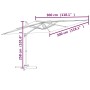 Hängender Sonnenschirm mit sandweißer Aluminiumstange 300 x 300 cm von vidaXL, Sonnenschirme - Ref: Foro24-319911, Preis: 243...