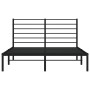 Bettgestell mit schwarzem Metallkopfteil 135x190 cm von vidaXL, Betten und Lattenroste - Ref: Foro24-352318, Preis: 99,38 €, ...