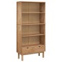 Shelving unit with 2 drawers OTTA solid brown pine wood by vidaXL, Bookcases and shelves - Ref: Foro24-351303, Price: 214,87 ...