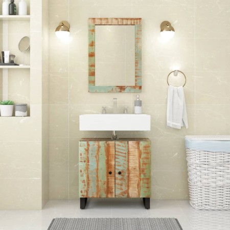 Mueble de lavabo madera reciclada madera ingeniería 62x33x58 cm by vidaXL, Bathroom furniture - Ref: Foro24-351988, Price: 90...