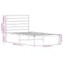 Metal bed frame with white headboard 90x190 cm by vidaXL, Beds and slatted bases - Ref: Foro24-352360, Price: 61,03 €, Discou...