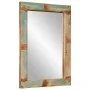 Glass and recycled solid wood mirror 70x50 cm by vidaXL, Mirrors - Ref: Foro24-351984, Price: 79,39 €, Discount: %