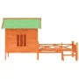 Solid pine wood dog house in brown color, measuring 159x120x88.5 cm. by vidaXL, Dog kennels and fences - Ref: Foro24-172270, ...