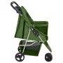 Folding dog stroller green oxford fabric 80x46x98 cm by vidaXL, pet strollers - Ref: Foro24-172198, Price: 101,33 €, Discount: %