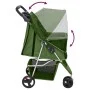 Folding dog stroller green oxford fabric 80x46x98 cm by vidaXL, pet strollers - Ref: Foro24-172198, Price: 101,33 €, Discount: %