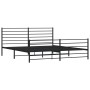 Estructura de cama cabecero y estribo metal negro 193x203cm de vidaXL, Camas y somieres - Ref: Foro24-352343, Precio: 100,47 ...