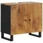 Waschbeckenunterschrank aus Mangoholz und Holzwerkstoff, 62 x 33 x 58 cm von vidaXL, Badezimmermöbel - Ref: Foro24-351989, Pr...