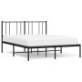 Estructura de cama con cabecero metal negro 140x200 cm de vidaXL, Camas y somieres - Ref: Foro24-352481, Precio: 97,74 €, Des...