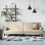 Sofa bed with armrests in cream fabric by vidaXL, Sofas - Ref: Foro24-351934, Price: 273,18 €, Discount: %