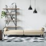 Schlafsofa mit Armlehnen aus cremefarbenem Stoff von vidaXL, Sofas - Ref: Foro24-351934, Preis: 278,37 €, Rabatt: %