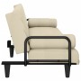 Schlafsofa mit Armlehnen aus cremefarbenem Stoff von vidaXL, Sofas - Ref: Foro24-351934, Preis: 278,37 €, Rabatt: %