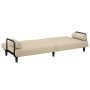 Schlafsofa mit Armlehnen aus cremefarbenem Stoff von vidaXL, Sofas - Ref: Foro24-351934, Preis: 278,37 €, Rabatt: %