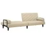 Sofa bed with armrests in cream fabric by vidaXL, Sofas - Ref: Foro24-351934, Price: 273,18 €, Discount: %