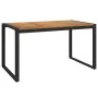 Garden table with U legs solid acacia wood 148x80x75 cm by vidaXL, Garden tables - Ref: Foro24-319515, Price: 229,08 €, Disco...