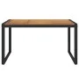 Garden table with U legs solid acacia wood 148x80x75 cm by vidaXL, Garden tables - Ref: Foro24-319515, Price: 229,08 €, Disco...