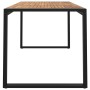 Gartentisch mit U-Beinen aus massivem Akazienholz 148x80x75 cm von vidaXL, Gartentische - Ref: Foro24-319515, Preis: 233,31 €...
