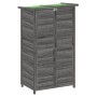 Cobertizo para herramientas jardín madera pino gris 83x57x140cm de vidaXL, Cobertizos - Ref: Foro24-172241, Precio: 180,70 €