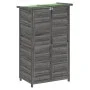 Gartengeräteschuppen aus grauem Kiefernholz, 83 x 57 x 140 cm von vidaXL, Schuppen - Ref: Foro24-172241, Preis: 207,10 €, Rab...