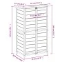 Gartengeräteschuppen aus grauem Kiefernholz, 83 x 57 x 140 cm von vidaXL, Schuppen - Ref: Foro24-172241, Preis: 207,10 €, Rab...