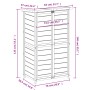 Gartengeräteschuppen aus grauem Kiefernholz, 83 x 57 x 140 cm von vidaXL, Schuppen - Ref: Foro24-172241, Preis: 187,24 €, Rab...