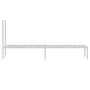 Metal bed frame with white headboard 100x200 cm by vidaXL, Beds and slatted bases - Ref: Foro24-352363, Price: 77,26 €, Disco...