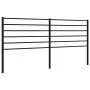 Kopfteil aus schwarzem Metall, 180 cm von vidaXL, Kopf- und Fußteile - Ref: Foro24-352355, Preis: 37,58 €, Rabatt: %